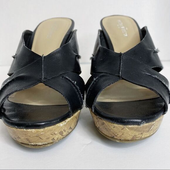Black Wedge Sandals - Picture 6 of 10